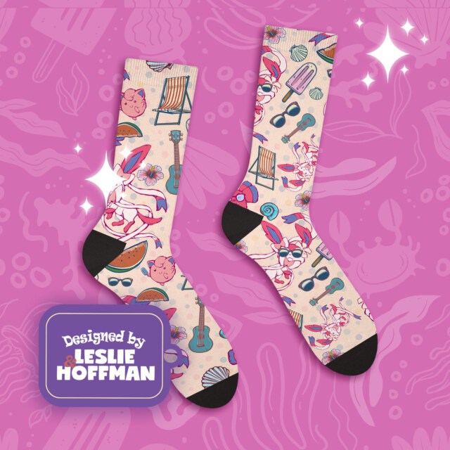 Sylveon Hawaiian Poke Socks