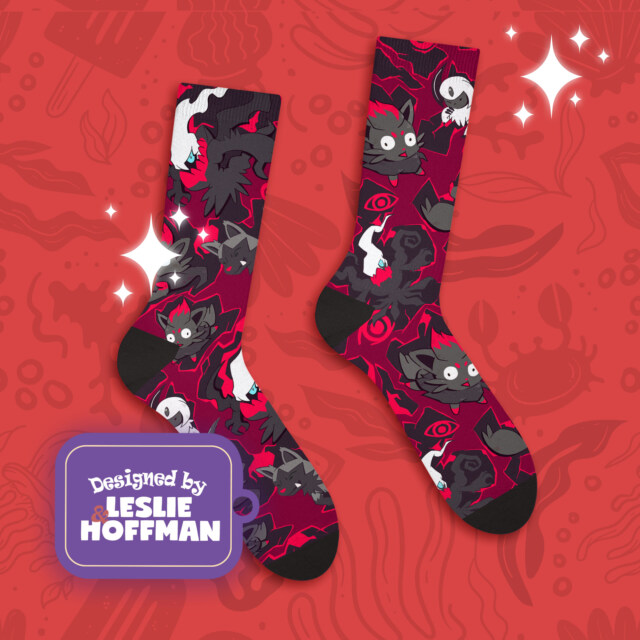 Darkrai Dark Poke Socks