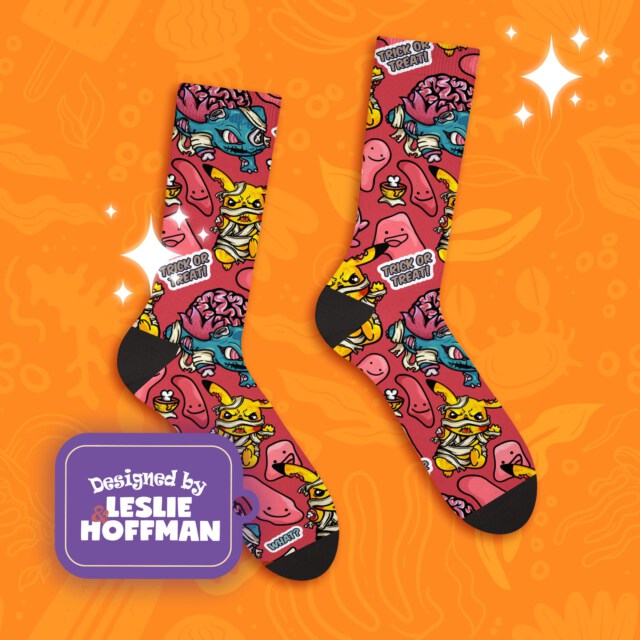 Pikachu Zombie Jocker Red Poke Socks