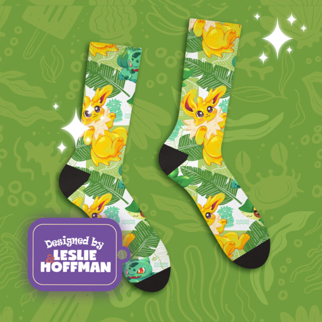 Jolteon Green Poke Socks