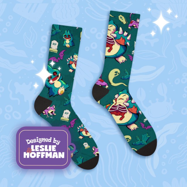 Snorlax Zombie Evil Poke Socks