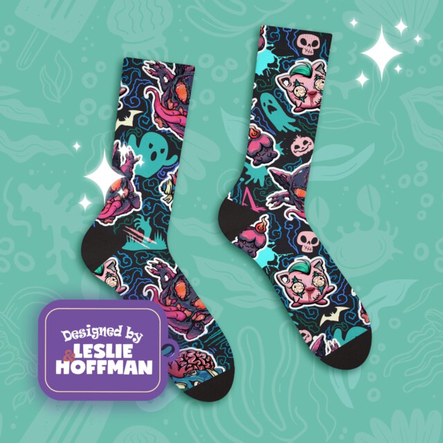 Bulbasaur Zombie Blue Poke Socks