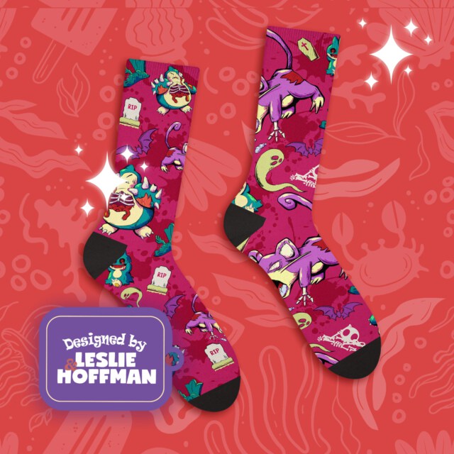 Rattata Zombie Evil Poke Socks