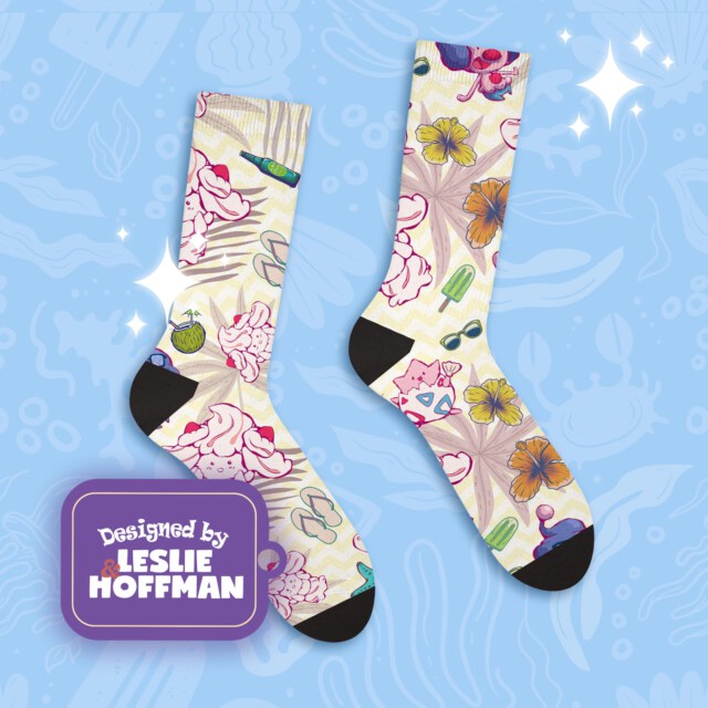 Alcremie Summer Poke Socks