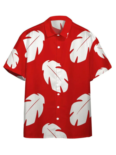 Sea Wave Print Short Sleeve Shirts