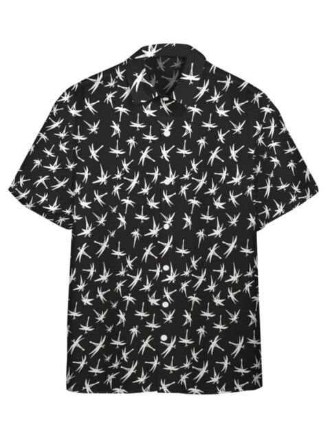 Hawaiian Sunflower Print Short Sleeve Shirt