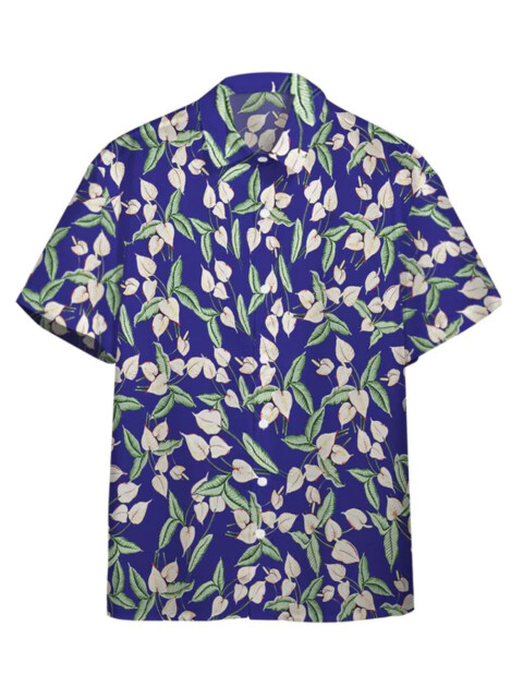 Rainforest Cartoon Print Short Sleeve Shirt