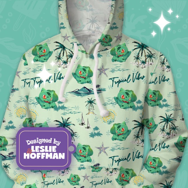 Bulbasaur Tropical Vibes Pokemon Unisex Hoodie/ Kid Hoodie