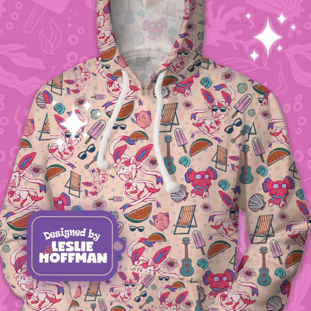 Sylveon Hawaii Pokemon Unisex Hoodie/ Kid Hoodie