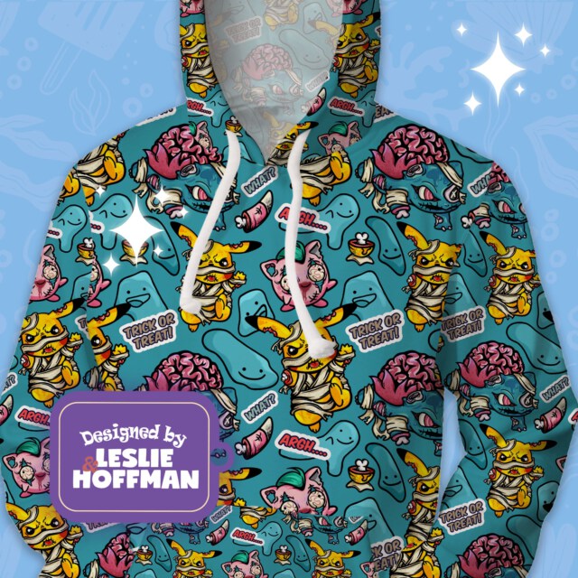 Pikachu Zombie Jocker Blue  Pokemon Unisex Hoodie/ Kid Hoodie