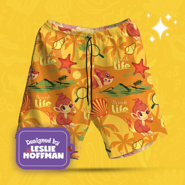 Buizel Beach Pokemon Shorts, Women’s Board Shorts