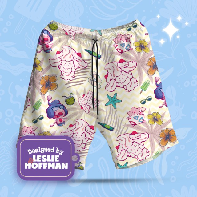 Alcremie Summer Pokemon Shorts, Women’s Board Shorts