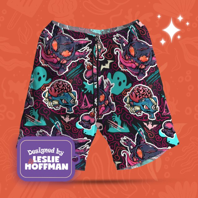Bulbasaur Zombie Dark Pokemon Shorts, Women’s Board Shorts