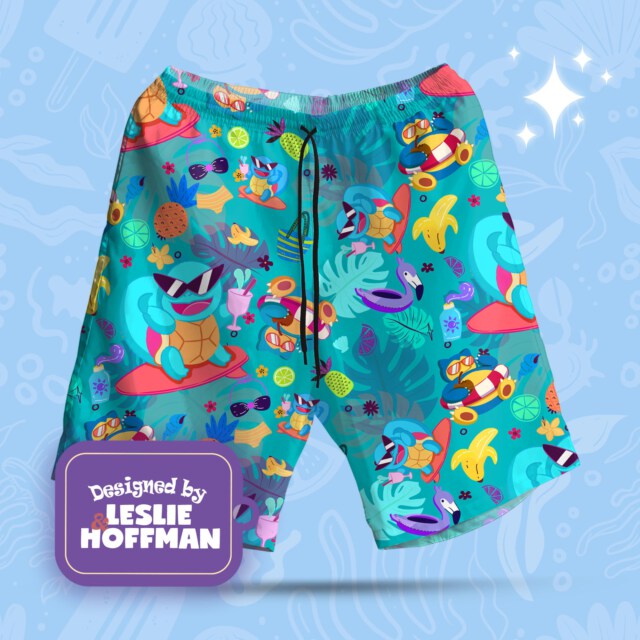 Squirtle Summer Pokemon Shorts, Women’s Board Shorts