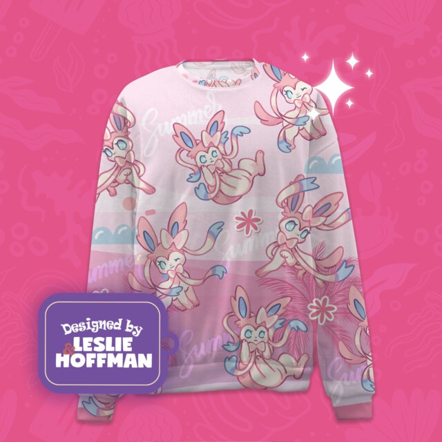 Sylveon Beach Poke T-Shirt/Sweatshirt/Sweater