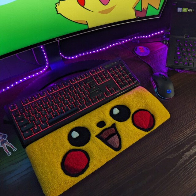 Pikachu Keyboard Rug