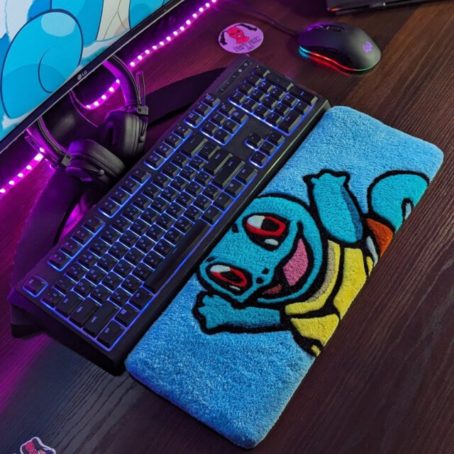 Squirtle Pokemon Keyboard Rug