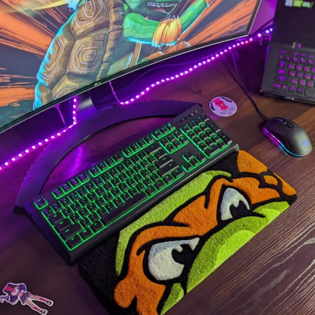 Ninja Turtle Keyboard Rug