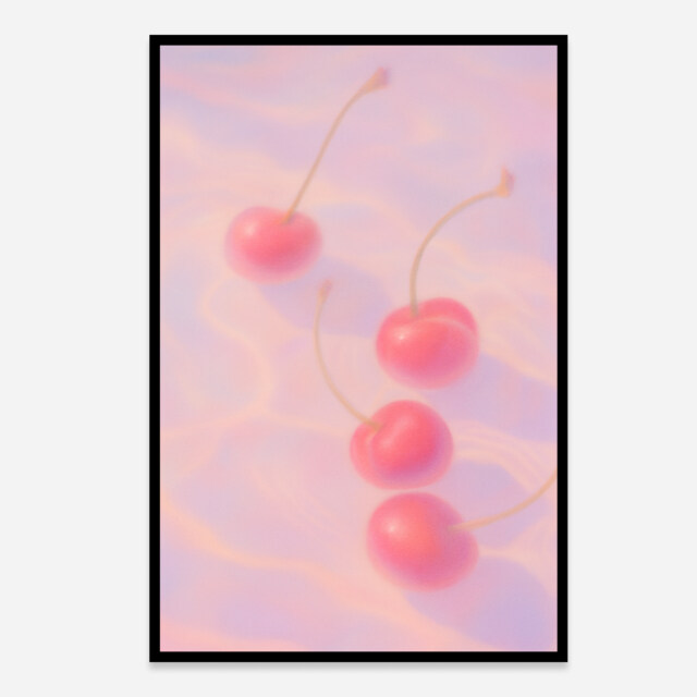 Pink Cherry Aesthetic Art Print