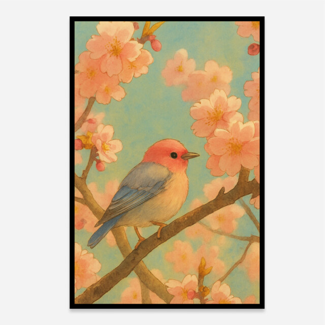 Bird Style Hand-Drawn Illustration Aesthetic Art Print