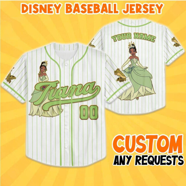 Custom Princess and the Frog Tiana Jersey Family – Matching Disneyland Jersey