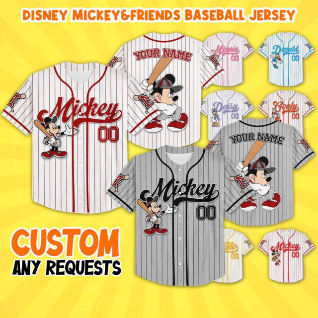 Custom Disney Mickey and Friends Special Simple Baseball Collection