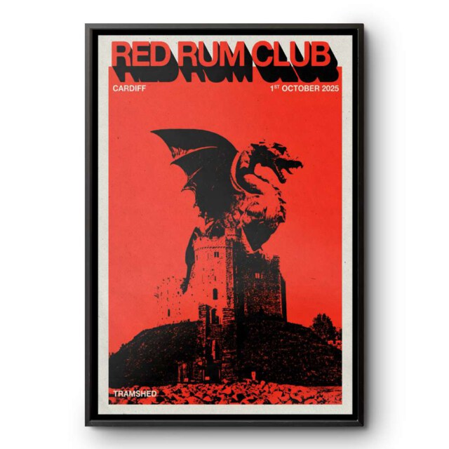 Red Rum Club Tramshed Cardiff UK October 1 2025 Poster