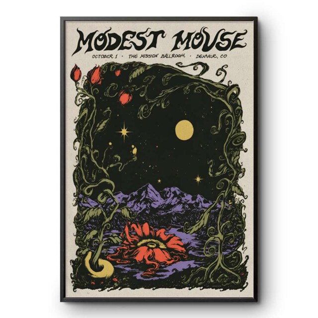 Modest Mouse Denver CO October 1 2025 Poster