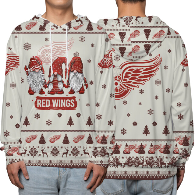 DETROIT RED WINGS – Gnome Holiday Ugly Christmas