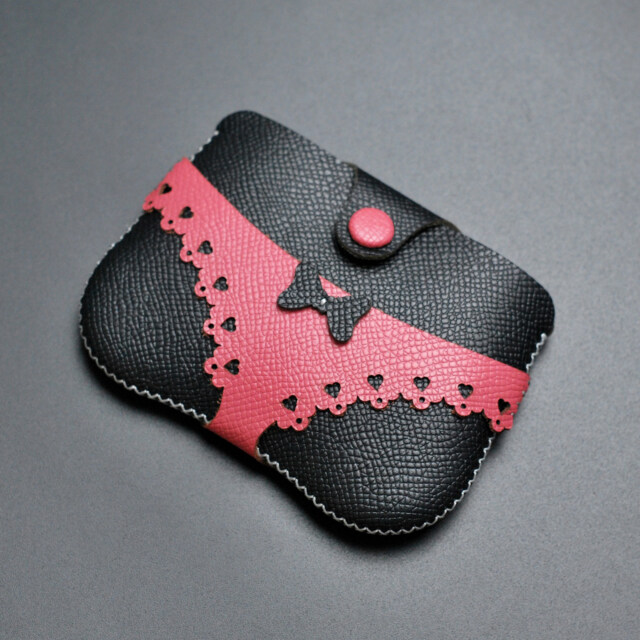 Bikini Mini Handcrafted Leather Pouch With Bow