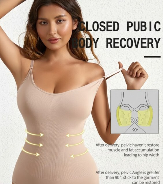 1 Piece Solid Seamless Shaping Shapewear Bodysuit, Tummy Control Butt Lifting Slimmer Body Shaper, Women's Underwear & Shapewear