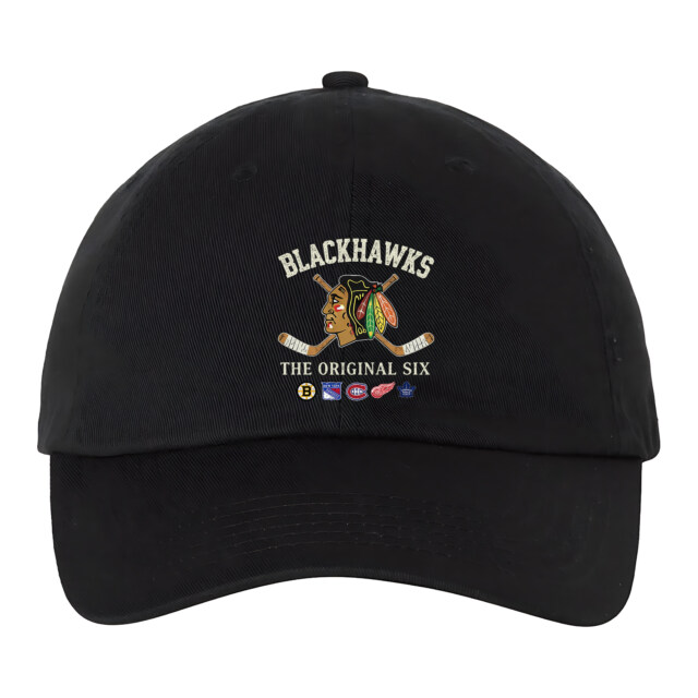 CHICAGO BLACKHAWKS - Bio-Washed Classic Dad Hat - The Original Six