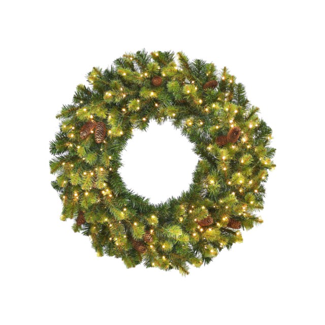 Woodlands Prelit Wreath