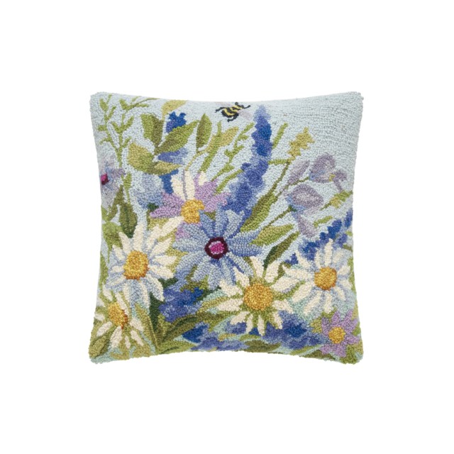 Lunaria Field Hooked Pillow