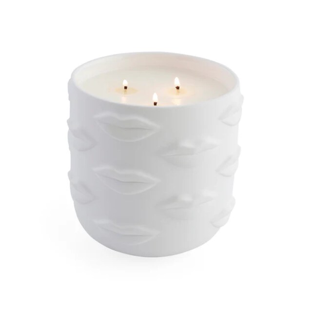 Muse Bouche Three-Wick Candle – Porcelain Citrus & Woody Scent