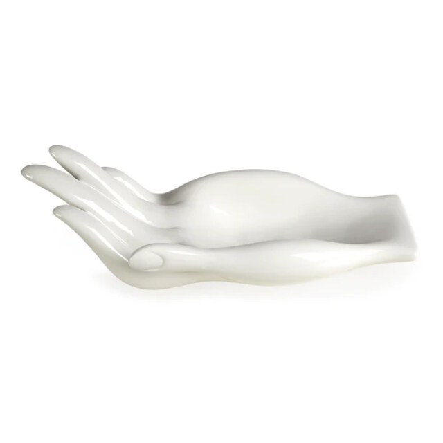 Eve Fruit Bowl – Glossy Porcelain Sculptural Serving Bowl