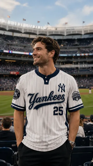 Custom New York Baseball Jersey – Personalized Name & Number Pinstripe Fan Jersey