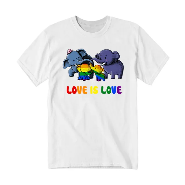 Elephant Color LGBT Tee Love Is Love Pride Month Shirt LGBTQ Gifts For Lesbian