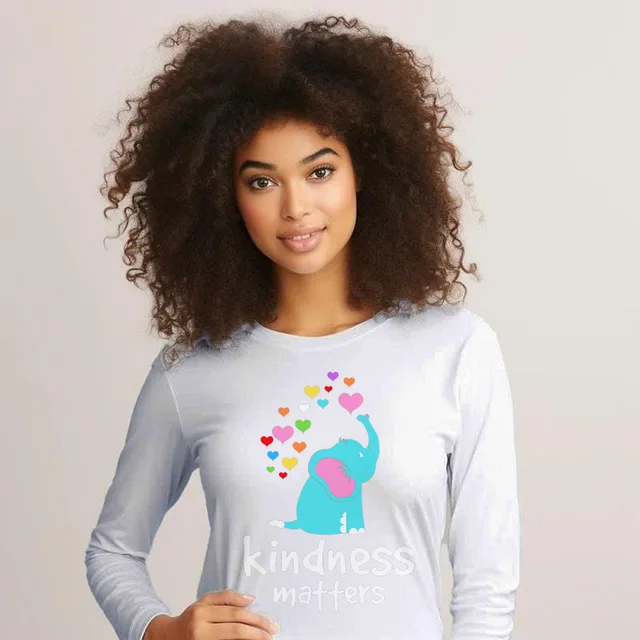 Elephant Kindness Matters Long Sleeve Shirt Cute Teacher Shirts Kindness Gift Ideas