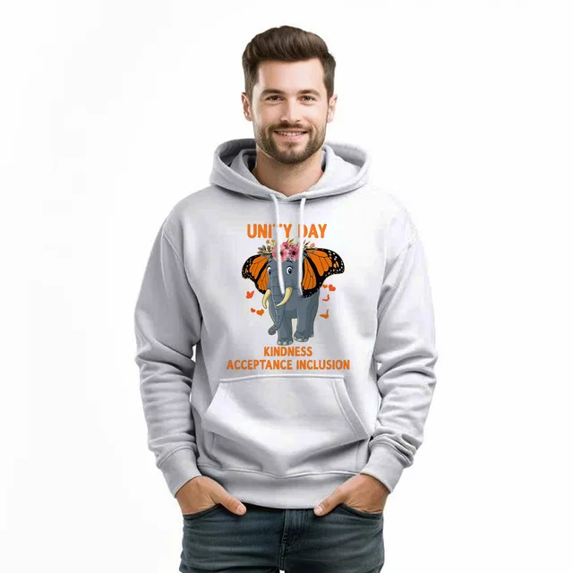 Elephant Unity Day Kindness Acceptance Inclusion Hoodie Unity Day Orange Shirt
