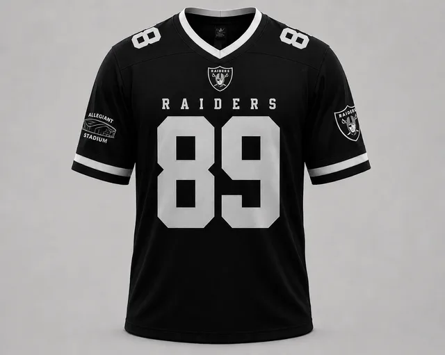 Custom Las Vegas Raiders Football Jersey – Personalized Name & Number Hybrid Mesh Jersey