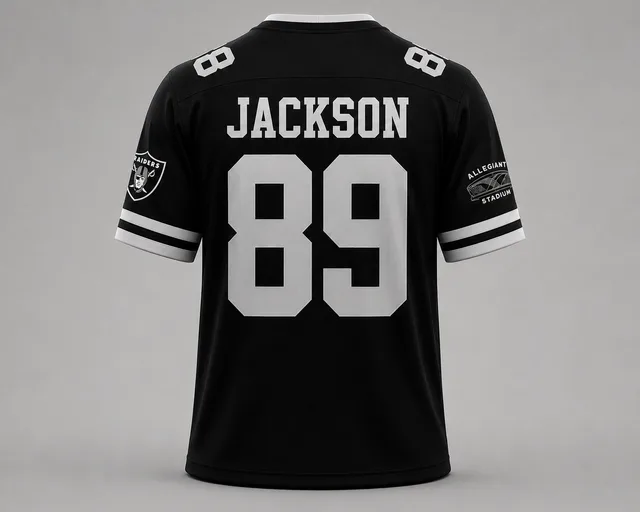 Custom Las Vegas Raiders Football Jersey – Personalized Name & Number Hybrid Mesh Jersey