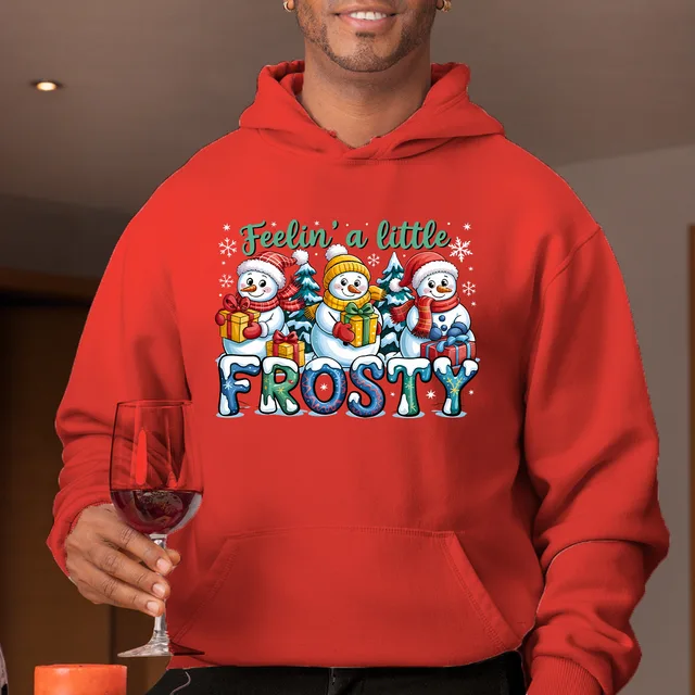 Feelin' a Little Frosty Snowman Hoodie