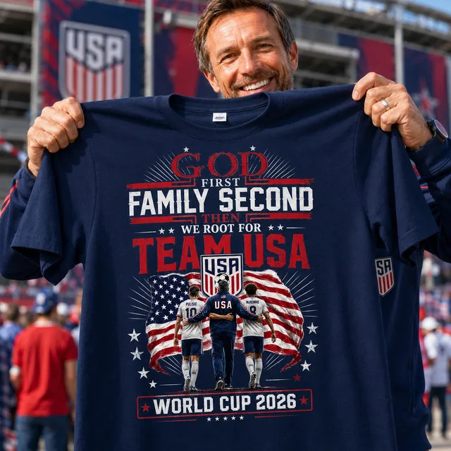 God First Family Second Then We Root For Team USA World Cup 2026 US Unisex T-shirt