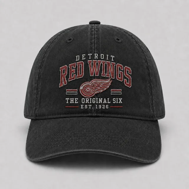 Detroit Red Wings Original Six Embroidered Dad Hat – OTTO CAP 6 Wash Vintage Hockey Cap