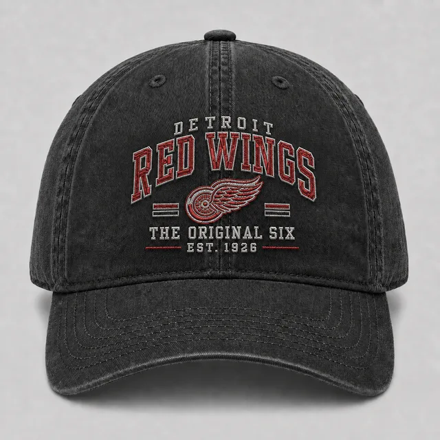 Detroit Red Wings Original Six Embroidered Dad Hat – OTTO CAP 6 Wash Vintage Hockey Cap