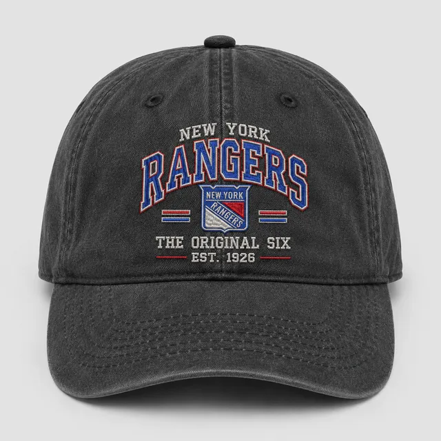 New York Rangers Original Six Embroidered Dad Hat – OTTO CAP 6 Wash Vintage Hockey Cap