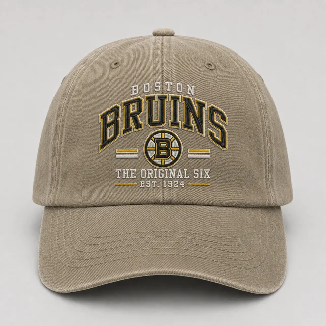 Boston Bruins Original Six Embroidered Dad Hat – OTTO CAP 6 Wash Vintage Hockey Cap