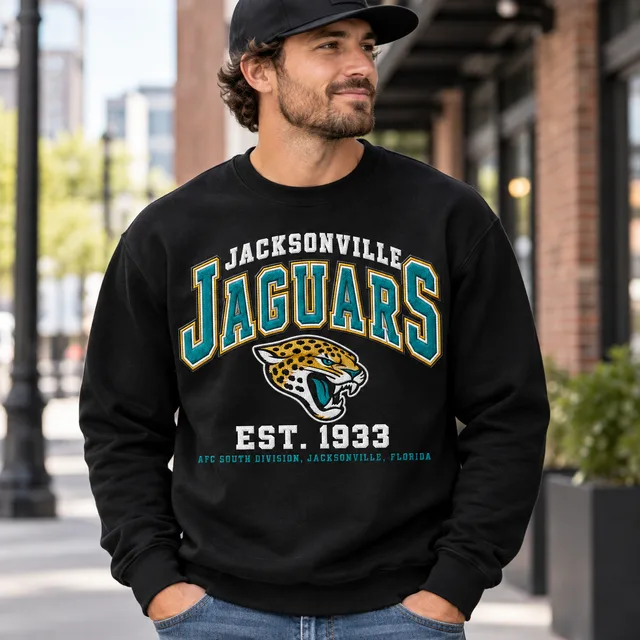 Jacksonville Jaguars Premium Embroidered Football Hoodie – EST. 1995 Vintage Heritage Sweatshirt