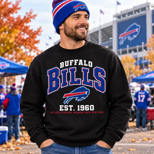 Buffalo Bills Premium Embroidered Football Hoodie – EST. 1960 Vintage Heritage Sweatshirt